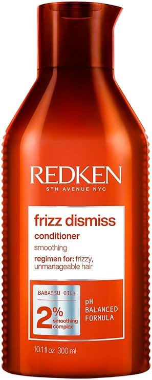Redken Frizz Dismiss Conditioner - Frizz Control for All Hair Types, Moisturizes & Smoothes, Enhances Shine, With Babassu Oil - Product Image