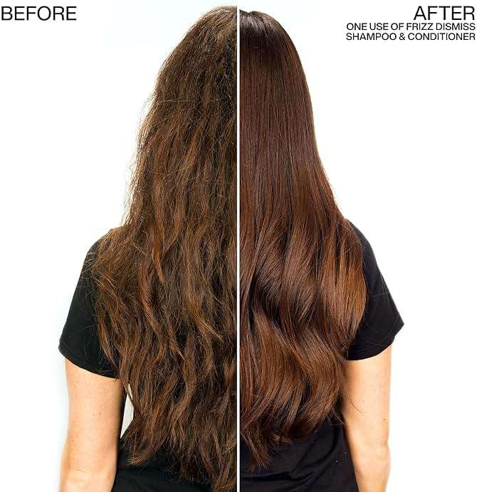 Redken Frizz Dismiss Conditioner - Frizz Control for All Hair Types, Moisturizes & Smoothes, Enhances Shine, With Babassu Oil - Image 8