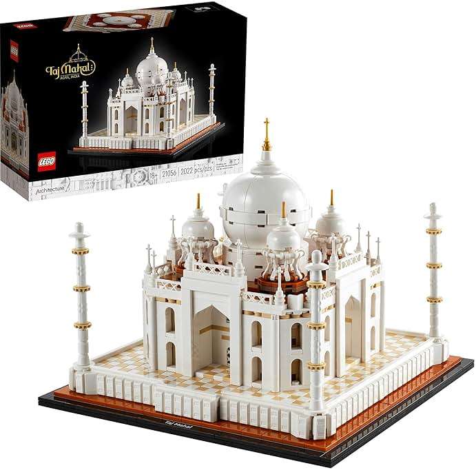 LEGO Architecture Taj Mahal 21056 Building Set - Landmarks Collection, Display Model, Collectible Home Décor Gift Idea and Model Kits for Adults and Architects to Build - Image 1