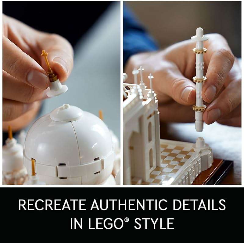 LEGO Architecture Taj Mahal 21056 Building Set - Landmarks Collection, Display Model, Collectible Home Décor Gift Idea and Model Kits for Adults and Architects to Build - Image 4