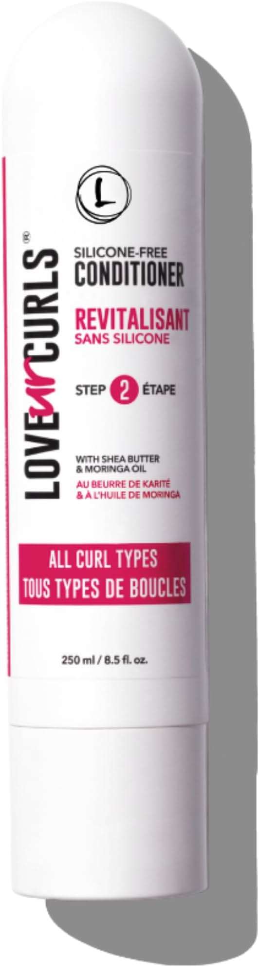 Love Ur Curls - Hydrating and Detangling Conditioner for Curly, Wavy, Kinky-Coily Hair 8.5oz (or 250ml) - Silicone Free for Moisturizing, Soft, Smooth Curls - Image 1