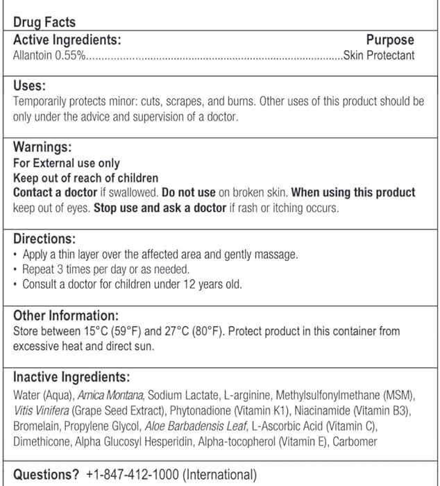 BruiseMD Topical Gel for Bruising and Swelling, 20% Arnica, Bromelain, 2% Vitamin K, 20g (0.7 fl oz) – Advanced Concentrated Bruise Treatment Formula - Image 5