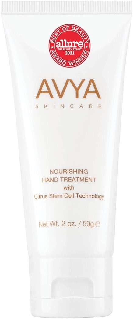 AVYA Hydrating Hand Lotion for Dry Skin – Nourishing Hand Healing Treatment for Dry and Ashy Skin/Hyaluronic Acid and Citrus Stem Cell Technology/Advanced Ayurvedic Skincare (2oz) - Image 1