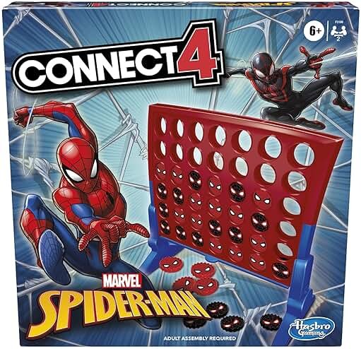Hasbro Gaming Connect 4 Marvel Spider-Man Edition, Strategy Board Game for 2 Players, Ages 6 and Up (Amazon Exclusive) - Product Image