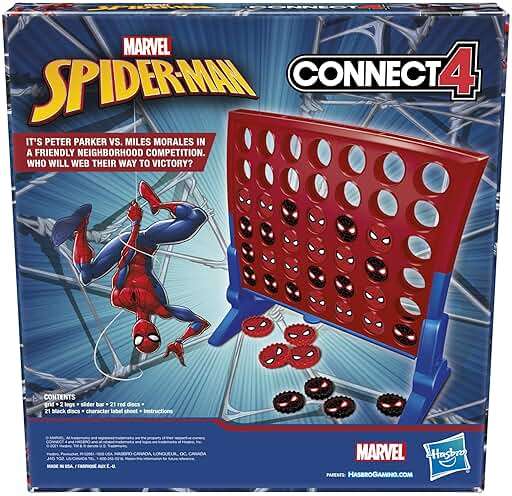 Hasbro Gaming Connect 4 Marvel Spider-Man Edition, Strategy Board Game for 2 Players, Ages 6 and Up (Amazon Exclusive) - Image 3