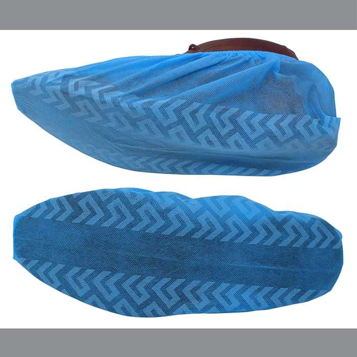 RE GOODS Shoe Covers | X Large - Extra Thick - Non Slip Soles | 100 Pack | Blue Disposable Boot and Shoe Booties | Water Resistant | 35 GSM Non Woven | Indoor or Outdoor Use - Image 6