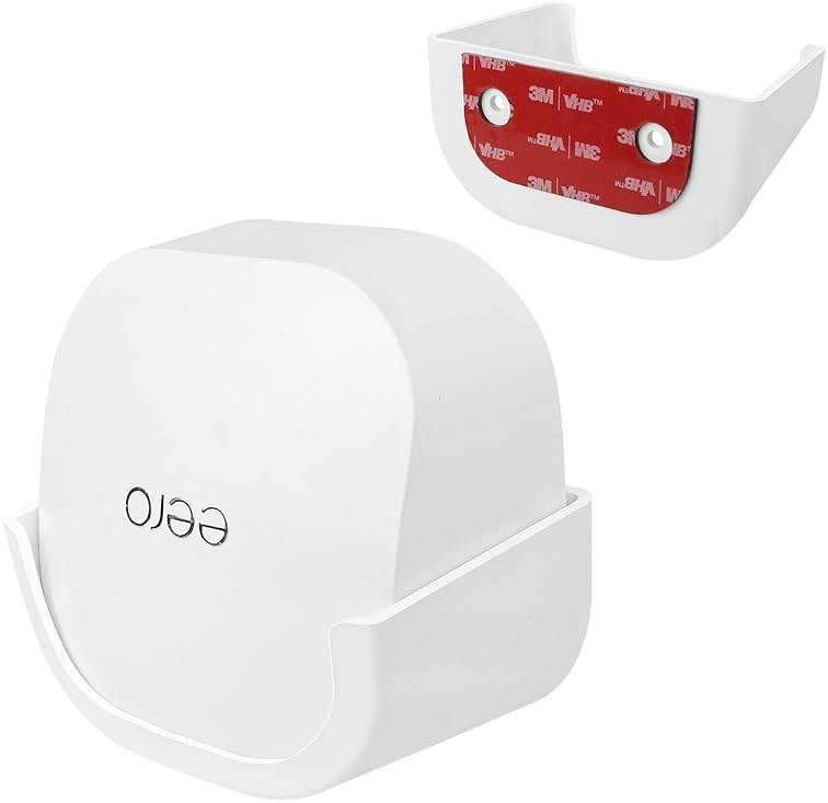 Wall Mount for eero 6, Screwless Strong Adhesive Bracket for eero 6 Mesh WiFi Router (1 Pack) (Not for eero 6+) - Image 1