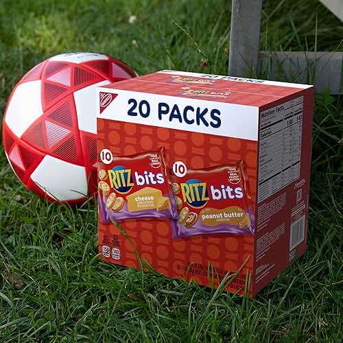 RITZ Bits Peanut Butter and RITZ Bits Cheese Sandwich Crackers Variety Pack, Lunch Snacks for Kids and Adults, 20 Snack Packs - Image 7