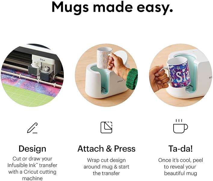 Cricut Mug Press Ceramic Mug Blank 15oz 2/Pkg-White - Image 12