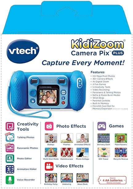 VTech KidiZoom Camera Pix Plus, Blue - Image 8