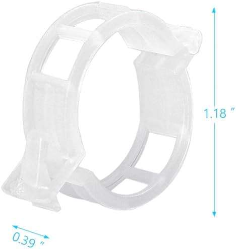 KAMILLEE Plant Support Clips, 100pcs Plastic Garden Plant Support Clips Tomato Clips,Trellis Clips for Flower Tomato Vine Vegetables (White) - Image 3