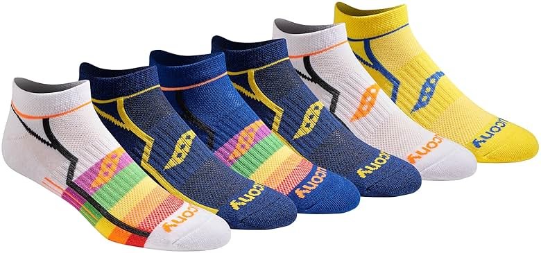Saucony mens Rundry Bolt Performance No-show Socks, Available in M-xxl (6, 12, 18 Pairs) - Product Image