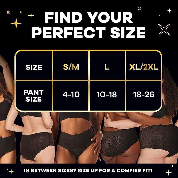 Always ZZZ Overnight Disposable Period Underwear for Women Small/Medium, 360° Coverage for Worry-Free Nights, 14 Count (2 Packs of 7) - Image 7
