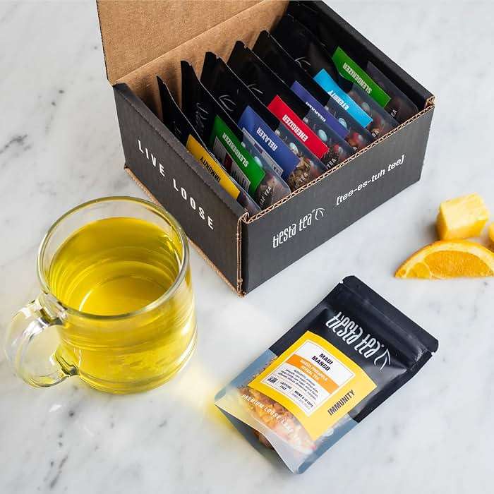 Tiesta Tea - Top 8 Favorites Sampler Set, Loose Leaf, Up to 80 Cups, High to No Caffeine, Hot & Iced, Tea Variety Pack with Green, Herbal, & Black, 8 Sample Pouches - Image 6