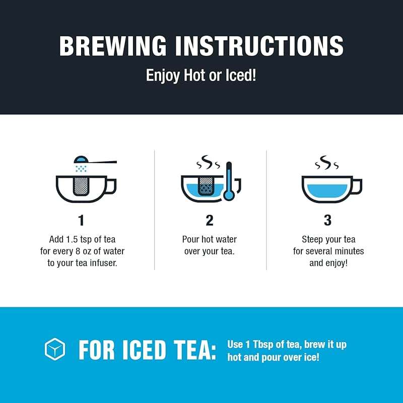 Tiesta Tea - Top 8 Favorites Sampler Set, Loose Leaf, Up to 80 Cups, High to No Caffeine, Hot & Iced, Tea Variety Pack with Green, Herbal, & Black, 8 Sample Pouches - Image 8