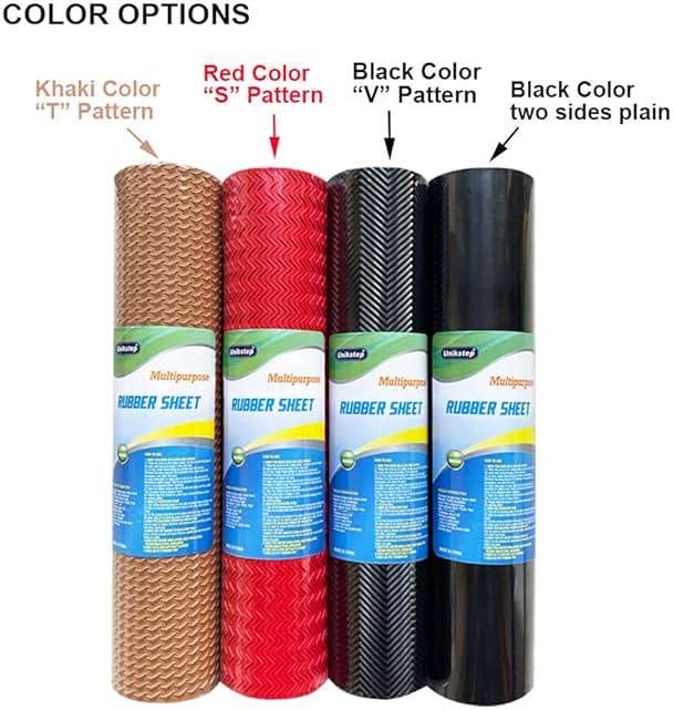 Unikstep, Rubber Sheet, 21.5"x14.5", Thick 0.08", for Shoe Sole Heel Repair, Furniture Pad, Vibration Reduce, DIY Gasket Seal Pad, Floor Anti Slip Cushion (Black Color V Pattern) - Image 4