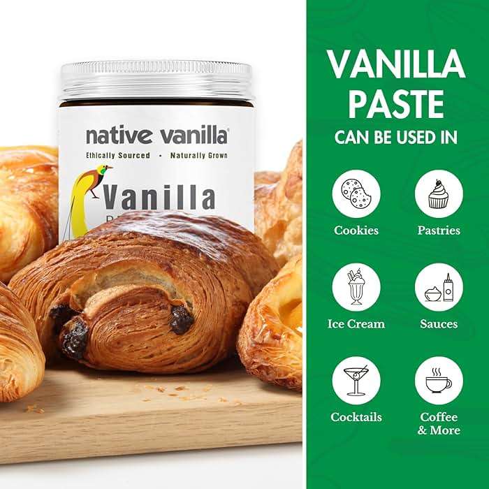 Vanilla Bean Paste - Native Vanilla - All Natural Pure Vanilla Bean Paste - Made with Organic Agave Syrup - For Cooking, Baking & Desserts - 100% Vegan & Kosher - Non-GMO & Gluten-Free - 4 oz - Image 4