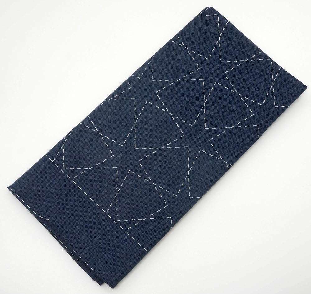 DARUMA Sashiko Sampler Original Cloth Navy Color (Morning Glogy) - Image 2