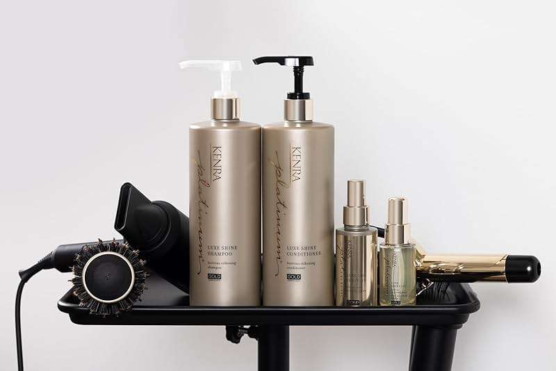 Kenra Professional Platinum Luxe Shine Oil | Gold Enriched Nourishing Elixir |Enhances Shine & Manageability | Thermal Protection Up To 450F | Medium To Coarse Hair - Image 7