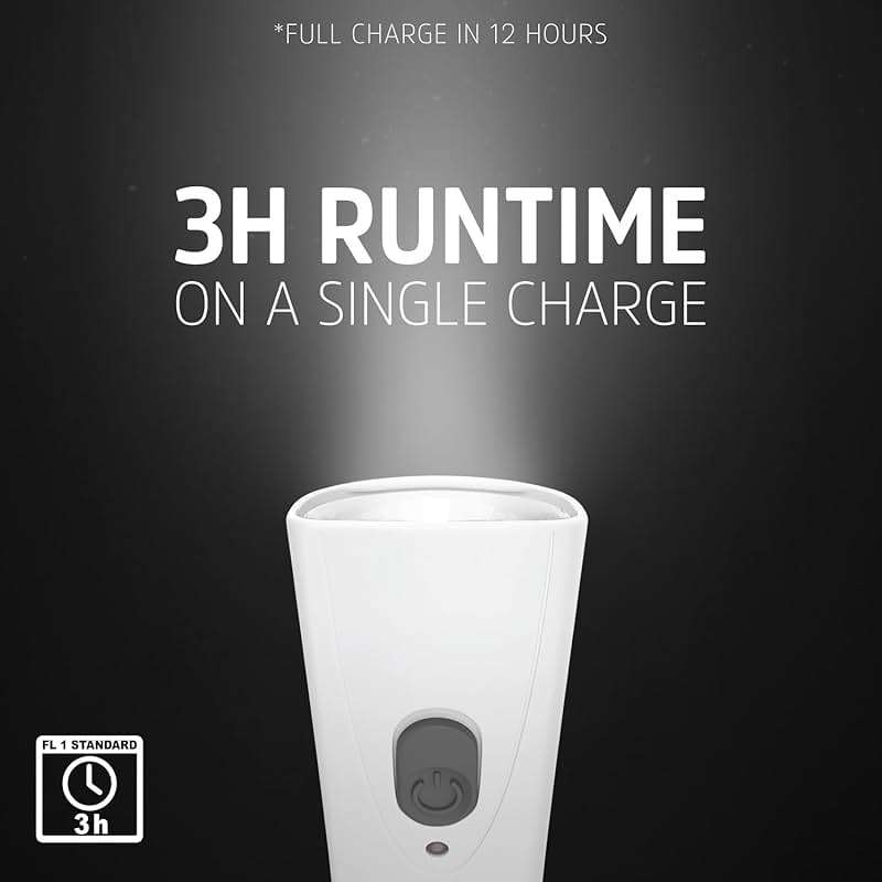 Energizer Auto-On LED Flashlights Rechargeable (3-Pack) for Home Power Failure, Plug in LED Flashlight for Power Outage, Night Light, Hurricane Preparedness - Image 7