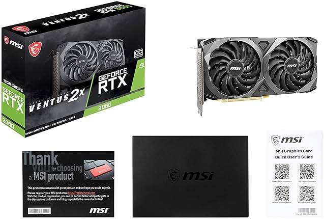 MSI GeForce RTX 3060 Ventus 2X 12G OC, Gaming Graphics Card - NVIDIA RTX 3060, 12GB GDDR6 Memory, 192-bit, 15 Gbps - Image 9
