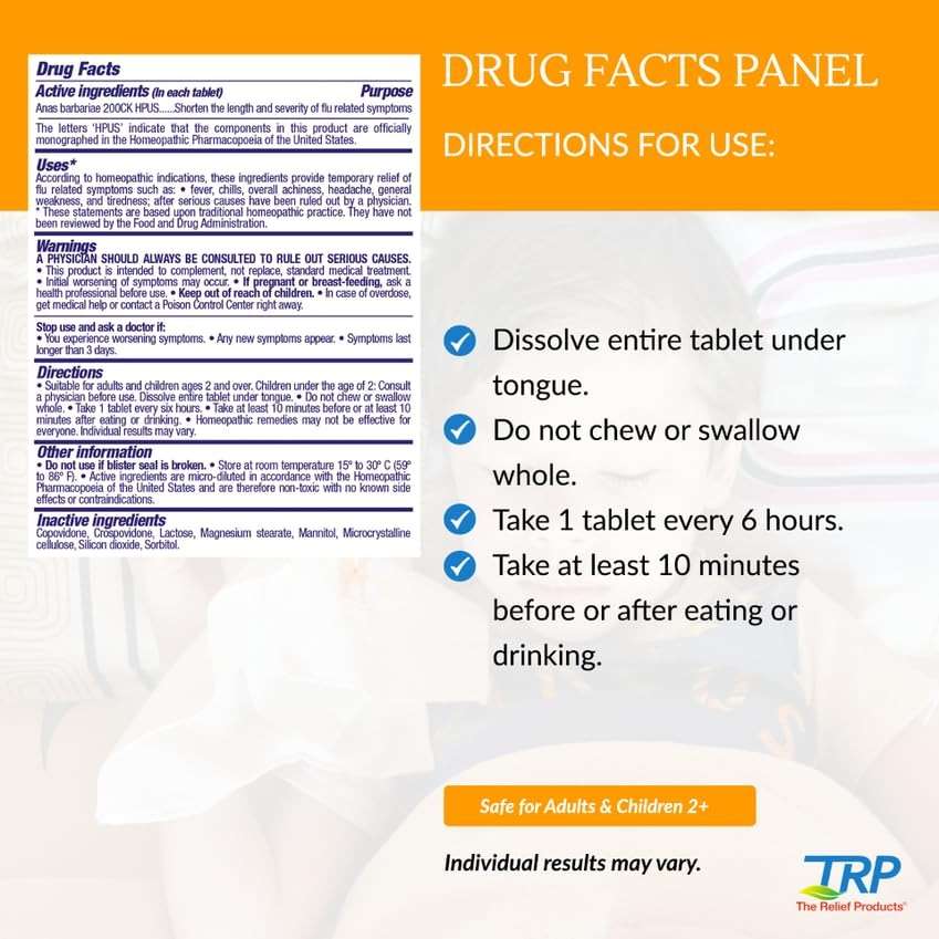 Com-Pare2 Flu Relief 30ct for Cold and Flu Symptoms - Image 3