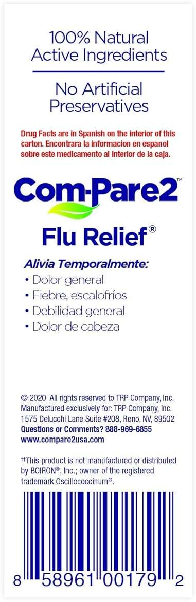 Com-Pare2 Flu Relief 30ct for Cold and Flu Symptoms - Image 6