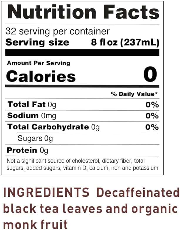 The Republic of Tea – Keto-Friendly Sweet Iced Decaf Black Tea, 8 Large Quart-Sized Iced Tea Pouches, Decaffeinated - Image 2