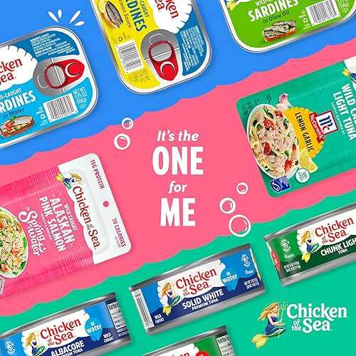 Chicken of the Sea Wild Caught Chunk Light Tuna, 5 Ounce Cans, 10-Count – High Protein 100% Classic Chunk Tuna in Water – Delicious, Easy, Nutritious Ready to Eat Meals - Image 8