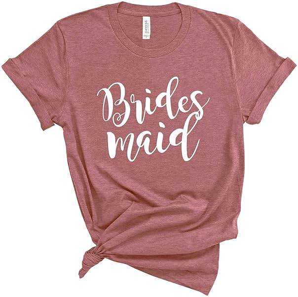 Blue Sand Textiles Bridesmaid Shirt – Bachelorette Party Shirts – Soft Modern Fit Unisex Tee for Wedding Events. - Image 1
