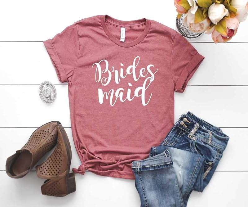 Blue Sand Textiles Bridesmaid Shirt – Bachelorette Party Shirts – Soft Modern Fit Unisex Tee for Wedding Events. - Image 2