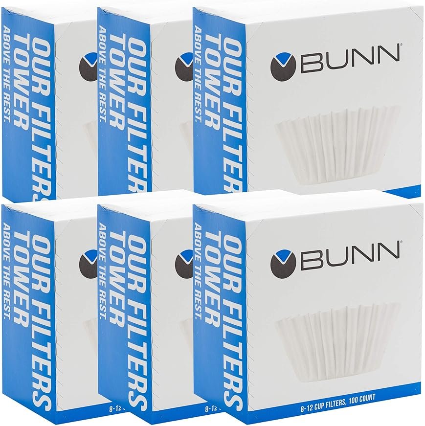 BUNN 8-12 Cup Coffee Filters, 6 each, 100ct - Product Image