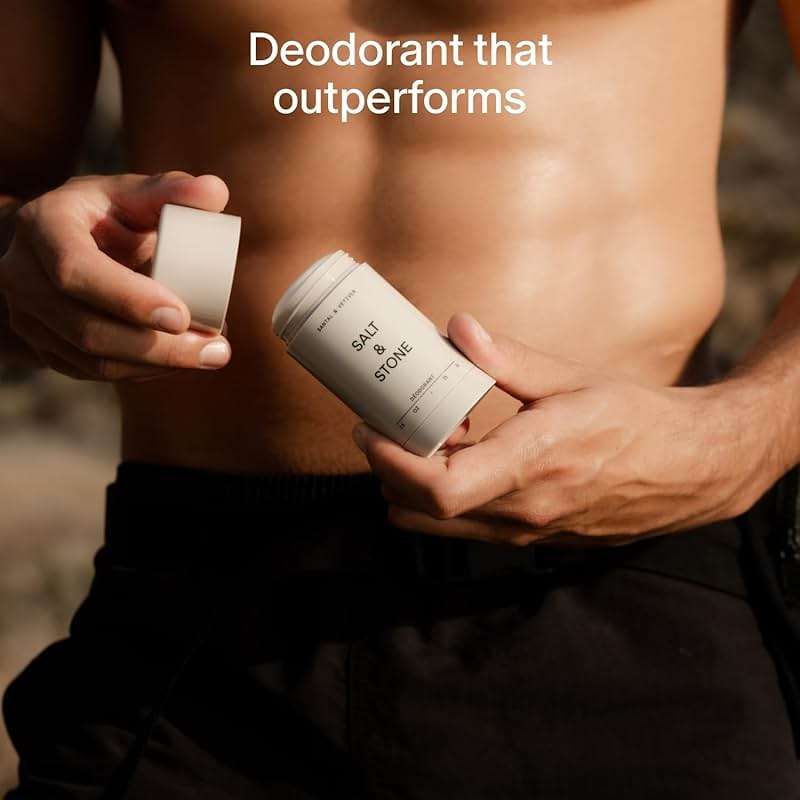 Salt & Stone Aluminum Free Deodorant | Extra Strength 48 Hour Protection for Women & Men | Made with Seaweed Extracts, Niacinamide & Prebiotics | Santal & Vetiver - Image 6