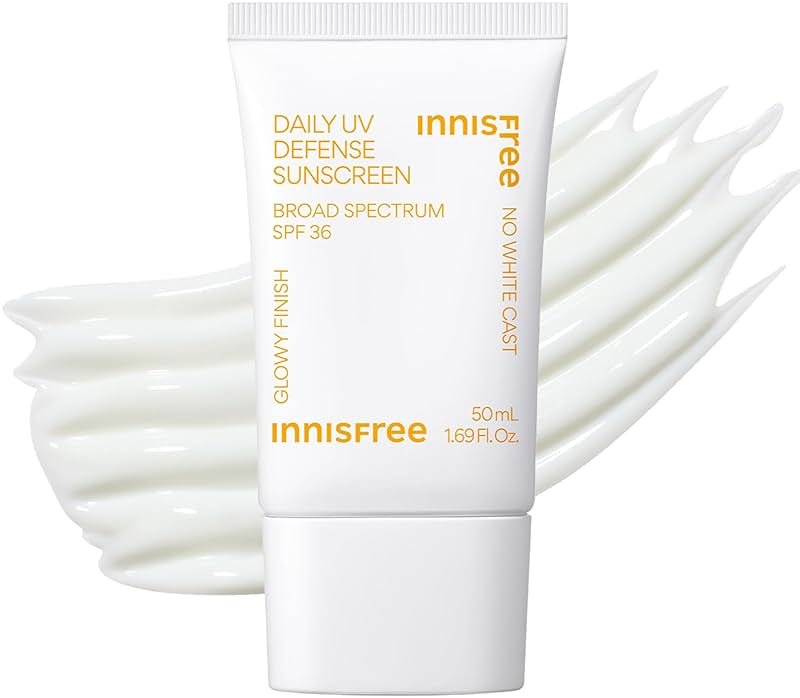 innisfree Daily UV Defense SPF 50+ PA++++ Korean Face & Body Sunscreen, Broad Spectrum, Invisible Finish, No White Cast, Lightweight, Hydrating - Product Image