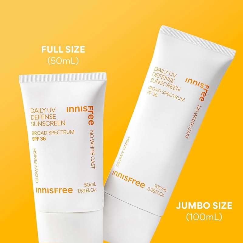 innisfree Daily UV Defense SPF 50+ PA++++ Korean Face & Body Sunscreen, Broad Spectrum, Invisible Finish, No White Cast, Lightweight, Hydrating - Image 10
