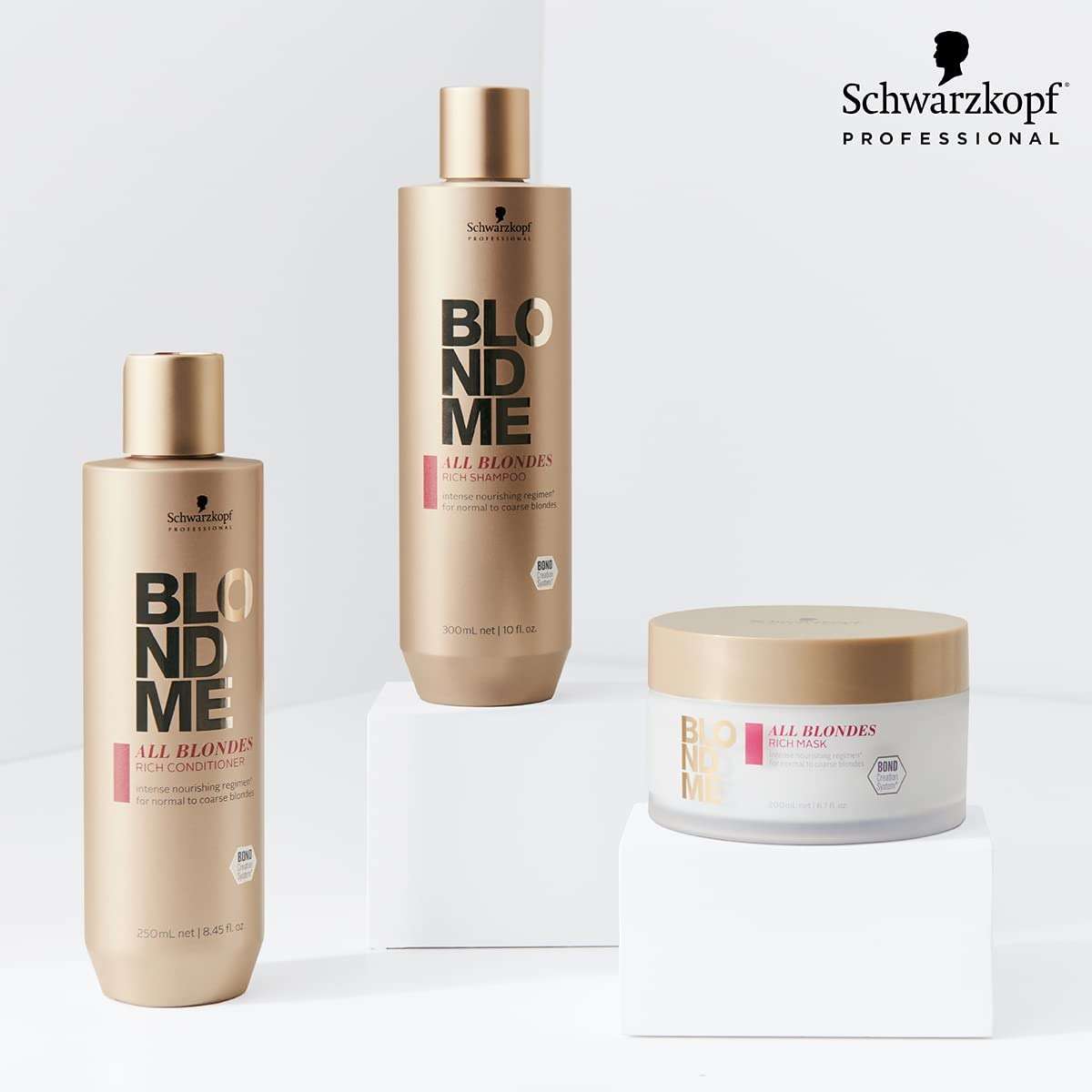 BlondMe All Blondes Rich Conditioner – Nourishing Daily Treatment Strength Elasticity and Shine for Normal to Coarse Color Treated Natural Blonde Hair ml - Image 3
