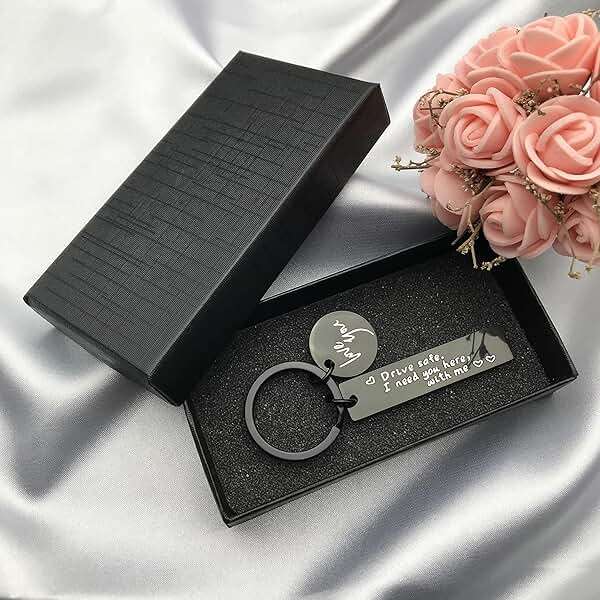 Drive Safe Keychain I Love You I Need You Here With Me Keychain Gifts for Boyfriend Husband Dad - Image 3
