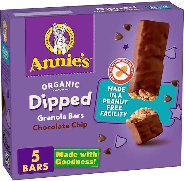 Annie's Chocolate Dipped, Chewy Chocolate Chip Granola Bars, 5 ct - Image 1