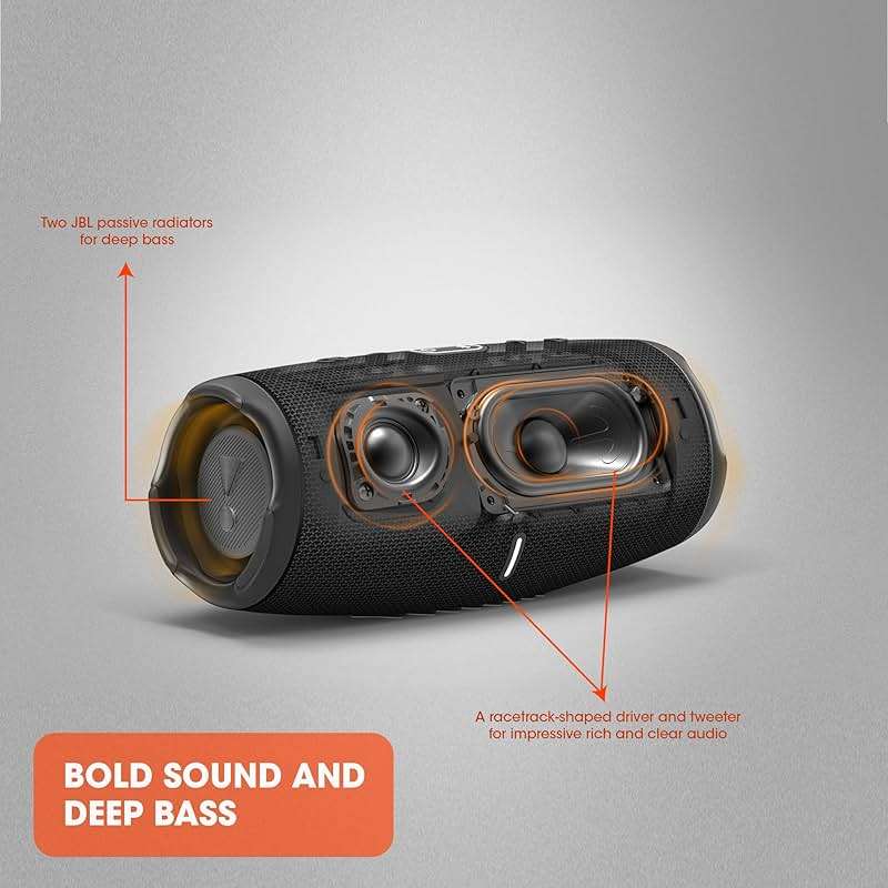 JBL CHARGE 5 - Portable Waterproof (IP67) Bluetooth Speaker with Powerbank USB Charge out, 20 hours playtime, JBL Partyboost (Blue) - Image 2
