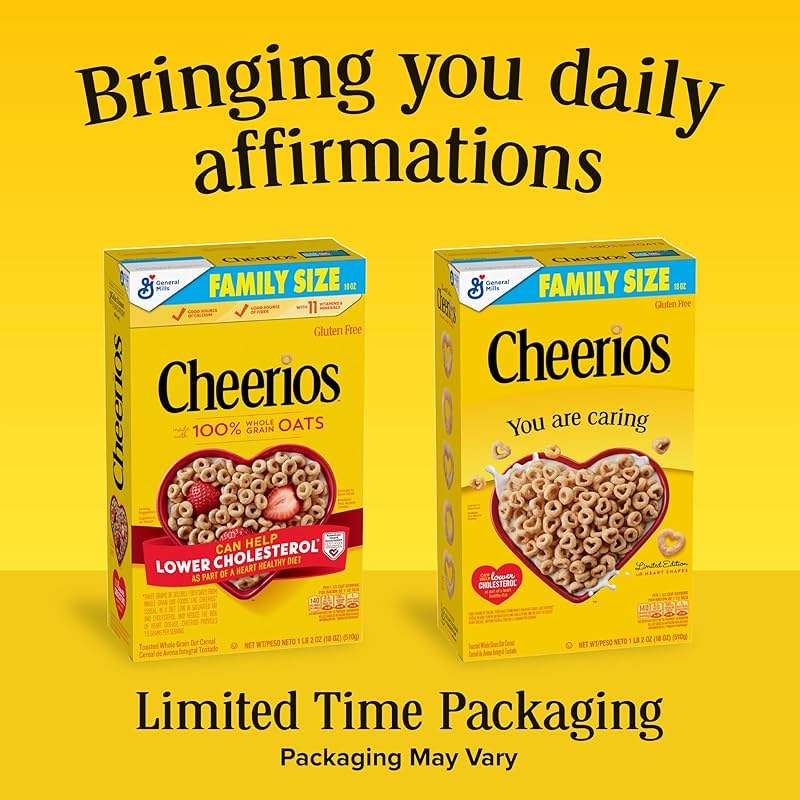Cheerios, Heart Healthy Gluten Free Breakfast Cereal, Family Size, 18 oz - Image 3
