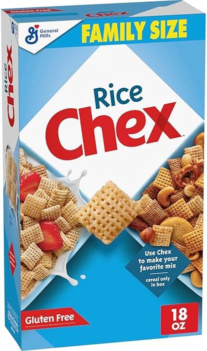Rice Chex Gluten Free Breakfast Cereal, Homemade Chex Mix Ingredient, Family Size, 18 oz - Product Image