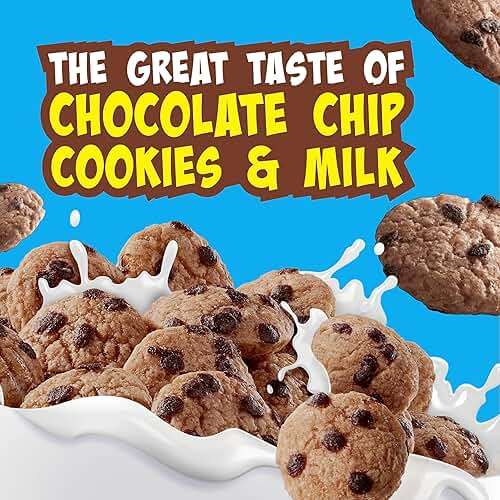 Cookie Crisp Breakfast Cereal, Chocolate Chip Cookie Taste, Made with Whole Grain, Family Size, 18.3 oz - Image 3