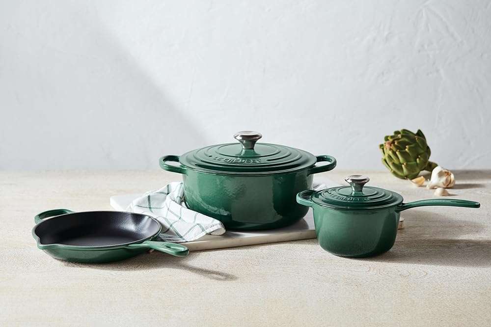 Le Creuset Enameled Cast Iron Signature Cookware Set, 5 pc, Artichaut - Image 2