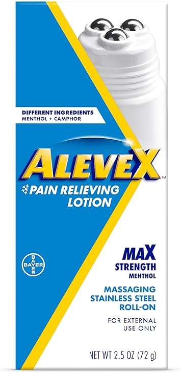 AleveX Topical Pain Relief Lotion with Rollerball Applicator - Long Lasting Arthritis and Muscle Pain Relief, 2.5 oz - Image 1