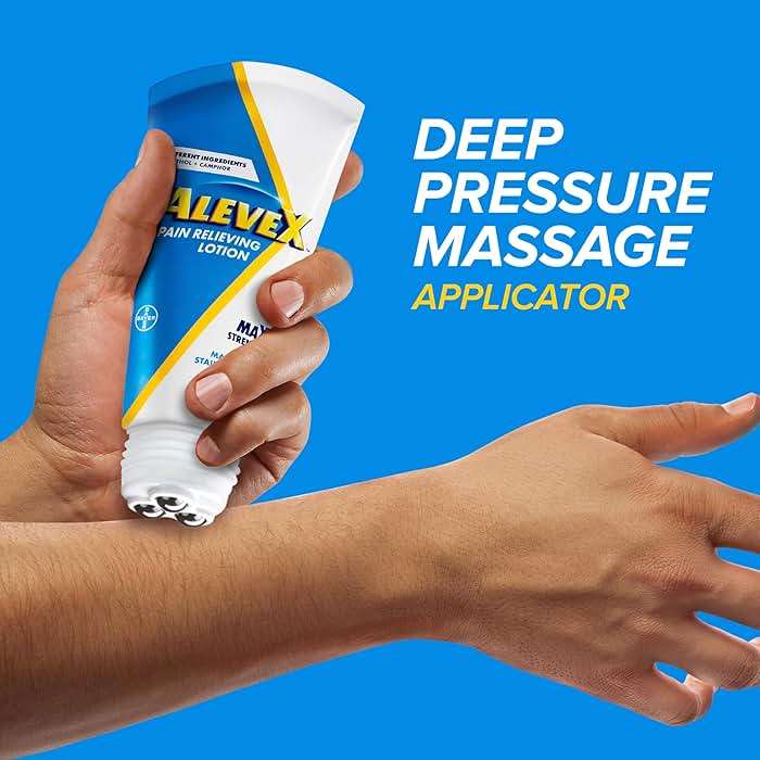 AleveX Topical Pain Relief Lotion with Rollerball Applicator - Long Lasting Arthritis and Muscle Pain Relief, 2.5 oz - Image 4