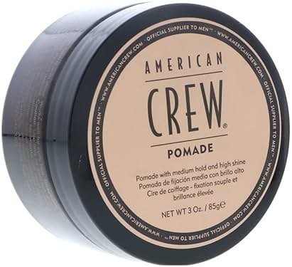 Men's Hair Pomade by American Crew, Medium Hold with High Shine, 3 Oz (Pack of 2) - Product Image