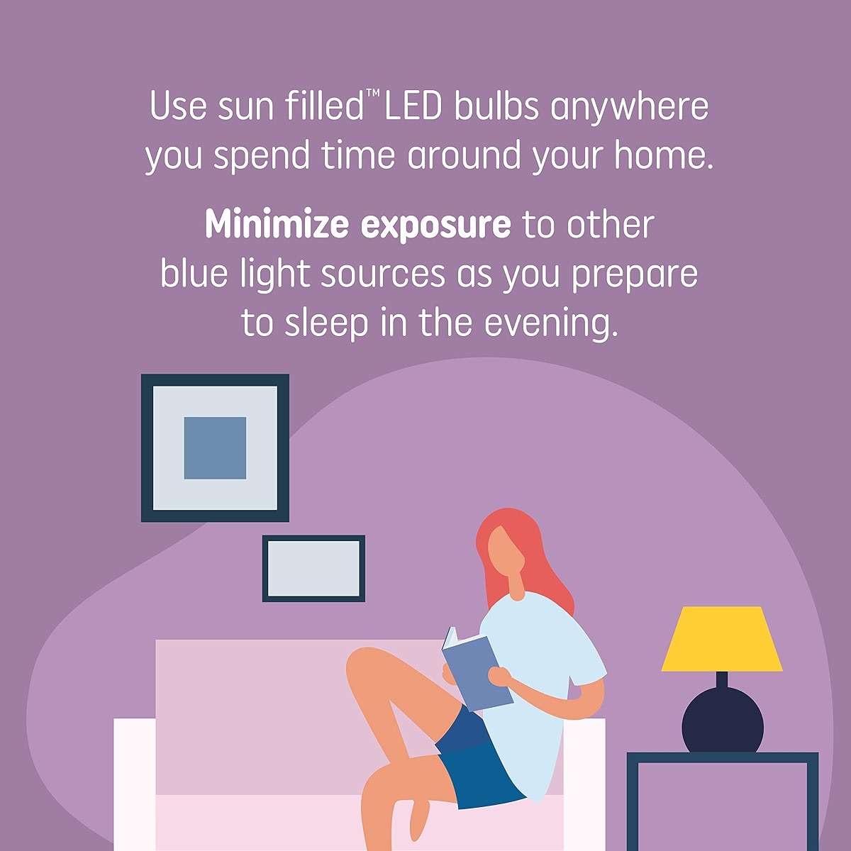 GE Sun Filled LED Light Bulb, 60 Watt, Soft White, A21 (1 Pack) - Image 4