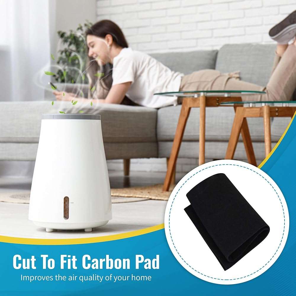 CFS COMPLETE FILTRATION SERVICES EST.2006 1PACK CuttoFit Carbon Pad 16 x 48 inches for Air Filters Charcoal Sheet fits Air Purifiers Range Hoods Furnace Filters removes Odor V O C Parts - Image 2