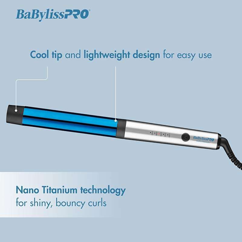 BabylissPRO Nano Titanium Professional Curling Wand For All Hair Types, Reaches 430 Degrees For Long Lasting Curls - Image 6