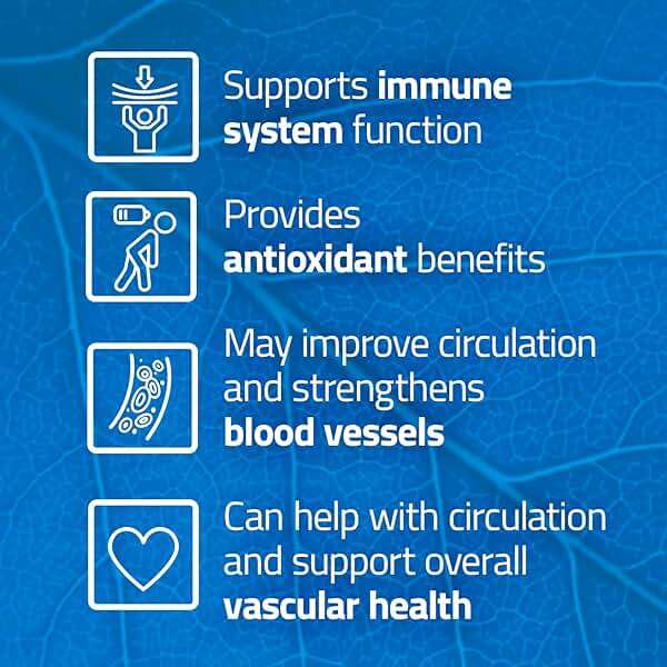 RUTASCORBIN Vitamin C with Rutin | High Potency Immune Support Supplement with Antioxidants for Vitality, Circulatory Health, Energy & Daily Wellness, 50 Tablets, 1-Pack - Image 2